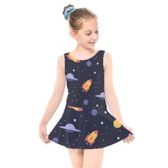 Cosmos Kids  Skater Dress Swimsuit