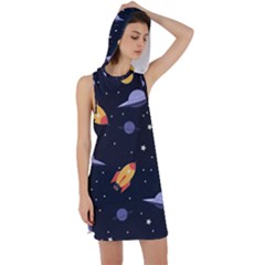 Cosmos Racer Back Hoodie Dress