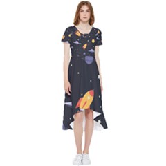 Cosmos High Low Boho Dress
