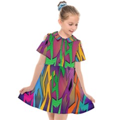 Dancing Kids  Short Sleeve Shirt Dress