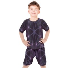 Geometric-art-001 Kids  Tee And Shorts Set