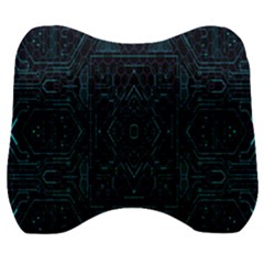 Geometric-art-003 Velour Head Support Cushion