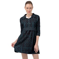 Geometric-art-003 Mini Skater Shirt Dress