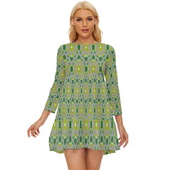 Leaf - 02 Long Sleeve Babydoll Dress