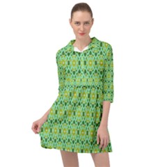 Leaf - 03 Mini Skater Shirt Dress