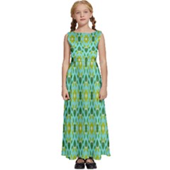 Leaf - 04 Kids  Satin Sleeveless Maxi Dress