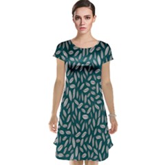 Leaves-012 Cap Sleeve Nightdress