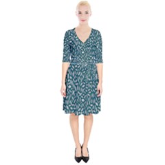 Leaves-012 Wrap Up Cocktail Dress