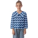 Modern Retro Chevron Patchwork Pattern Kids  Sailor Shirt View1