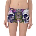 Cute Skulls And Bones Boyleg Bikini Bottoms View1