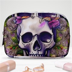 Cute Skulls And Bones Make Up Pouch (small)
