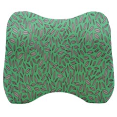 Leaves-015 Velour Head Support Cushion