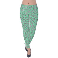 Leaves-015 Velvet Leggings