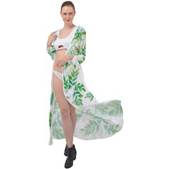 Leaves-37 Maxi Chiffon Beach Wrap