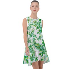 Leaves-37 Frill Swing Dress