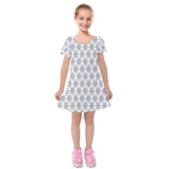 Ornamental 01 Kids  Short Sleeve Velvet Dress