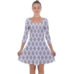 Ornamental 01 Quarter Sleeve Skater Dress