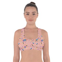 Rocket-ships Cross Back Sports Bra