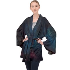 Space-02 Long Sleeve Velvet Kimono 