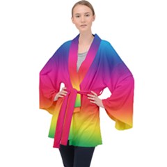 Spectrum Long Sleeve Velvet Kimono 