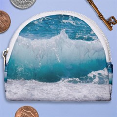 Waves Horseshoe Style Canvas Pouch