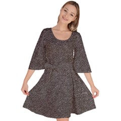 Texture-jeans Velour Kimono Dress