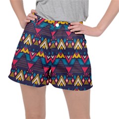 Pattern Colorful Aztec Women s Ripstop Shorts