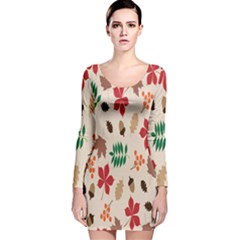 Autumn-5 Long Sleeve Velvet Bodycon Dress