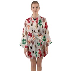 Autumn-5 Long Sleeve Satin Kimono