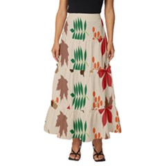 Autumn-5 Tiered Ruffle Maxi Skirt