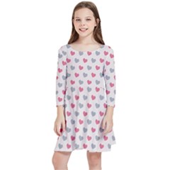 Background-101 Kids  Quarter Sleeve Skater Dress