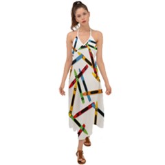Crayons Halter Tie Back Dress 