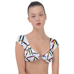Crayons Cap Sleeve Ring Bikini Top