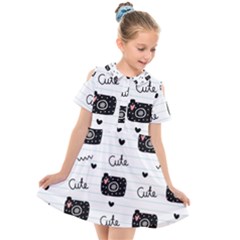 Cute-cutes Kids  Short Sleeve Shirt Dress