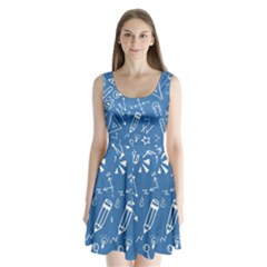 Education Split Back Mini Dress 
