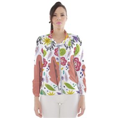 Flowers-101 Women s Windbreaker