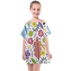 Flowers-101 Kids  One Piece Chiffon Dress