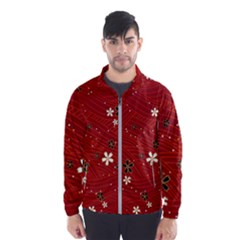 Flowers-106 Men s Windbreaker