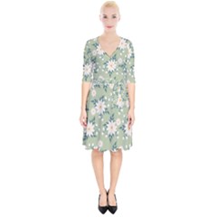 Flowers-108 Wrap Up Cocktail Dress
