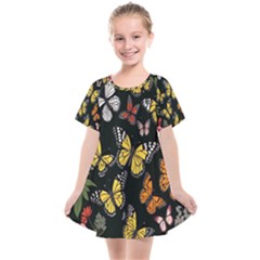 Flowers-109 Kids  Smock Dress