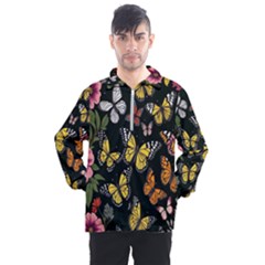 Flowers-109 Men s Half Zip Pullover