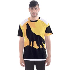 Wolf Wild Animal Night Moon Men s Sport Mesh Tee