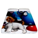 Cute Dog Dogs Animal Pet Fitted Sheet (Queen Size) View1