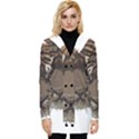 Tiger Comic Cartoon Animal Button Up Hooded Coat  View1