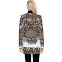 Tiger Comic Cartoon Animal Button Up Hooded Coat  View2