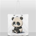 Cute Panda Bear Animal Cartoon Full Print Rope Handle Tote (Large) View2