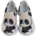 Cute Panda Bear Animal Cartoon Kids Lightweight Slip Ons View1