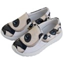 Cute Panda Bear Animal Cartoon Kids Lightweight Slip Ons View2