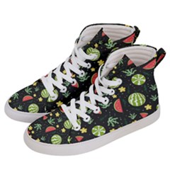 Watermelon Berries Patterns Pattern Women s Hi-top Skate Sneakers