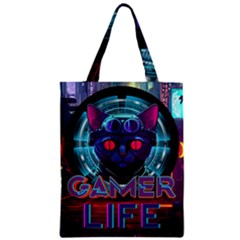 Gamer Life Zipper Classic Tote Bag by minxprints